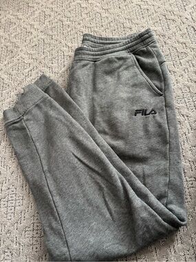 Fila gray Pullover Jogger Sweatpants